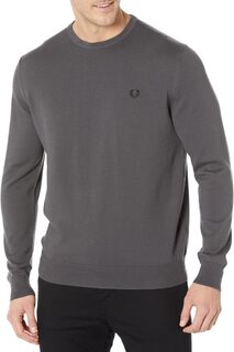 Свитер Classic Crew Neck Jumper Fred Perry, цвет Gun Metal