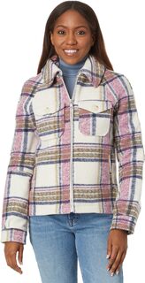 Куртка Plaid Zip Front Jacket Avec Les Filles, цвет Navy/Pink/Cream Plaid