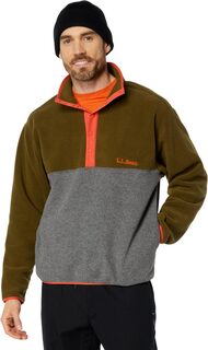 Куртка Bean&apos;s Classic Snap Fleece Pullover Adults L.L.Bean, цвет Antique Olive/Charcoal Heather L.L.Bean®