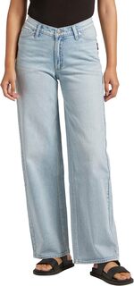 Джинсы V-Front Mid-Rise Wide Leg Jeans L28944RCS141 Silver Jeans Co., цвет Indigo