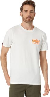 Неоновая футболка с винтажным логотипом Superdry, цвет Ecru