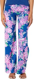 Брюки Bal Harbour Mid-Rise Pala Lilly Pulitzer, цвет Oyster Bay Navy Ruffle Your Feathers