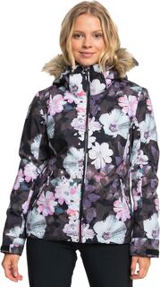 Куртка Jet Ski Snow Jacket Roxy, цвет True Black Blurry Flower