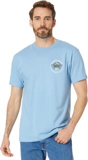 Синяя футболка Crabber Premium с короткими рукавами Salty Crew, цвет Marine Blue