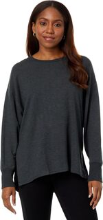 Пуловер SoftFlex с круглым вырезом и рукавами «летучая мышь» L.L.Bean, цвет Midnight Black Heather L.L.Bean®