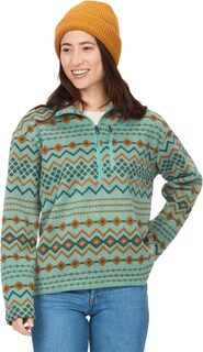 Куртка Heavyweight Drop Line Printed 1/2 Zip Marmot, цвет Blue Agave Diamond