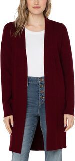 Свитер Open Front Cardigan Sweater Liverpool Los Angeles, цвет Deep Red Velvet
