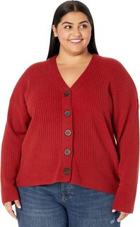 Свитер Plus Cameron Ribbed Cardigan Sweater in Coziest Yarn Madewell, цвет Wild Cranberry