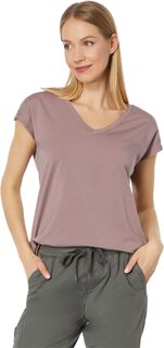 Мягкая футболка Beyond с короткими рукавами и V-образным вырезом L.L.Bean, цвет Smoky Mauve L.L.Bean®