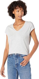 Мягкая футболка Beyond с короткими рукавами и V-образным вырезом L.L.Bean, цвет Light Gray Heather L.L.Bean®