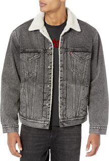 Куртка Vintage Fit Sherpa Trucker Levi&apos;s, цвет Medium Gray Stonewash Levis