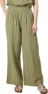 Свободные широкие брюки с полосками в тон Mod-o-doc, цвет Forest Fern