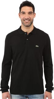 Рубашка-поло Long Sleeve Classic Pique Polo Shirt Lacoste, черный