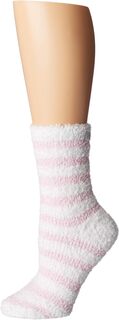 Носки в полоску из синели Karen Neuburger, цвет Pink/White Stripe