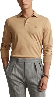 Рубашка-поло Classic Fit Soft Cotton Polo Polo Ralph Lauren, цвет Classic Camel Heather