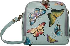 Сумка Zip Around Travel Organizer - 668 Anuschka, цвет Butterfly Heaven