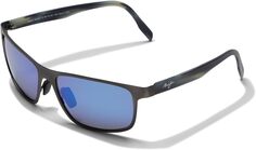 Солнцезащитные очки Anemone Maui Jim, цвет Brushed Dark Gunmetal/Blue Hawaii Polarized