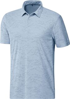 Рубашка-поло Textured Jacquard Golf Polo Shirt adidas, цвет Wonder Blue
