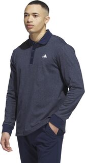 Рубашка-поло Essentials Long Sleeve Polo Shirt adidas, цвет Collegiate Navy Melange