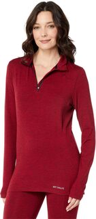 Футболка Clima-Trek на молнии Hot Chillys, цвет Burgundy Heather