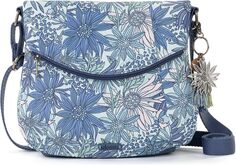 Складная сумка через плечо Artist Circle The Sak, цвет Denim Flower Garden