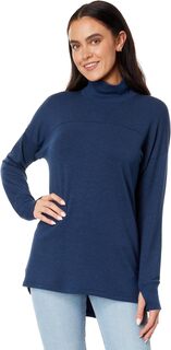 Пуловер SoftFlex с воротником-стойкой L.L.Bean, цвет Nautical Navy Heather L.L.Bean®