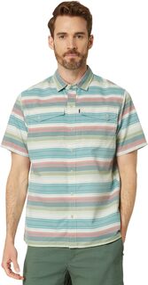 Тканая рубашка SunSmart Cool Weave в полоску с коротким рукавом L.L.Bean, цвет Deep Azure Stripe L.L.Bean®