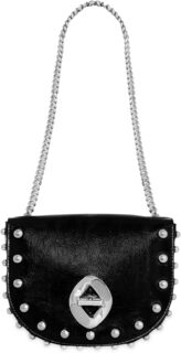 Сумка G Mini Saddle with Studs Rebecca Minkoff, черный