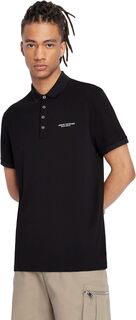 Рубашка-поло Slim Fit Milano/New York Logo Polo Armani Exchange, черный