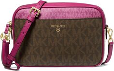 Большая сумка через плечо Jet Set Charm с камерой East/West MICHAEL Michael Kors, цвет Deep Fuchsia Multi