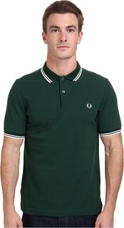 Рубашка-поло Twin Tipped Shirt Fred Perry, цвет Ivy/Snow White
