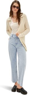 Джинсы Bohemian Jeans MANGO, цвет Clear Denim