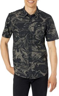 Рубашка Marble Short Sleeve Woven Volcom, черный