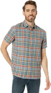 Льняная рубашка с коротким рукавом Dawson Pendleton, цвет Green/Blue/Red Plaid