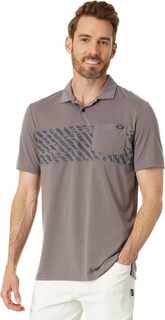 Рубашка-поло Sand Stripe Pocket Polo Oakley, цвет Storm Front