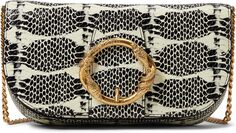 Сумка Snake Ring Crossbody Rebecca Minkoff, цвет Black/White