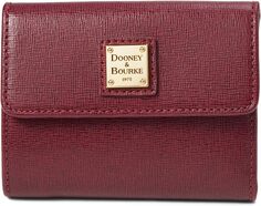 Маленький кошелек с клапаном Saffiano II Dooney &amp; Bourke, цвет Cranberry