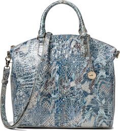 Большая сумка Melbourne Duxbury Brahmin, цвет Icy Python