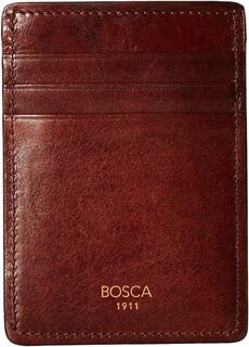 Коллекция Dolce — кошелек Deluxe с передним карманом Bosca, цвет Dark Brown