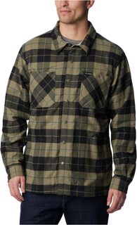 Куртка-рубашка Cornell Woods на флисовой подкладке Columbia, цвет Stone Green/Dark Stone Woodsman Tartan