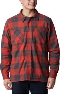Куртка-рубашка Cornell Woods на флисовой подкладке Columbia, цвет Warp Red/Delta Woodsman Tartan