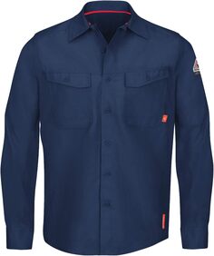 Рабочая рубашка iQ Series Endurance Collection FR Bulwark FR, темно-синий