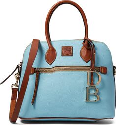 Сумка-сумка Pebble II с куполом Dooney &amp; Bourke, цвет Caribbean Blue