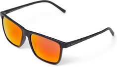 Солнцезащитные очки One Way Maui Jim, цвет Black Matte/Hawaii Lava