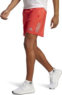 Приобретите шорты The Run 9 дюймов adidas, цвет Bright Red/Reflective Silver