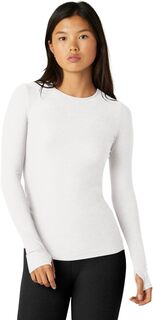 Классический пуловер с круглым вырезом Beyond Yoga, цвет Cloud White