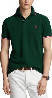 Рубашка-поло Classic Fit Mesh Polo Shirt Polo Ralph Lauren, цвет Moss Agate