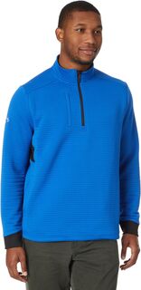 Текстурированный пуловер средней плотности на молнии 1/4 Callaway, цвет Lapis Blue
