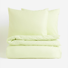 Комплект двуспального постельного белья H&amp;M Home Cotton, светло-зеленый