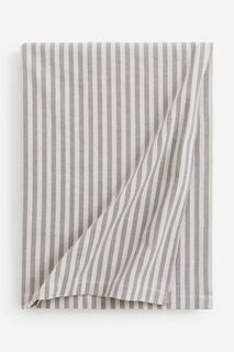 Скатерть H&amp;M Home Striped Cotton, серый